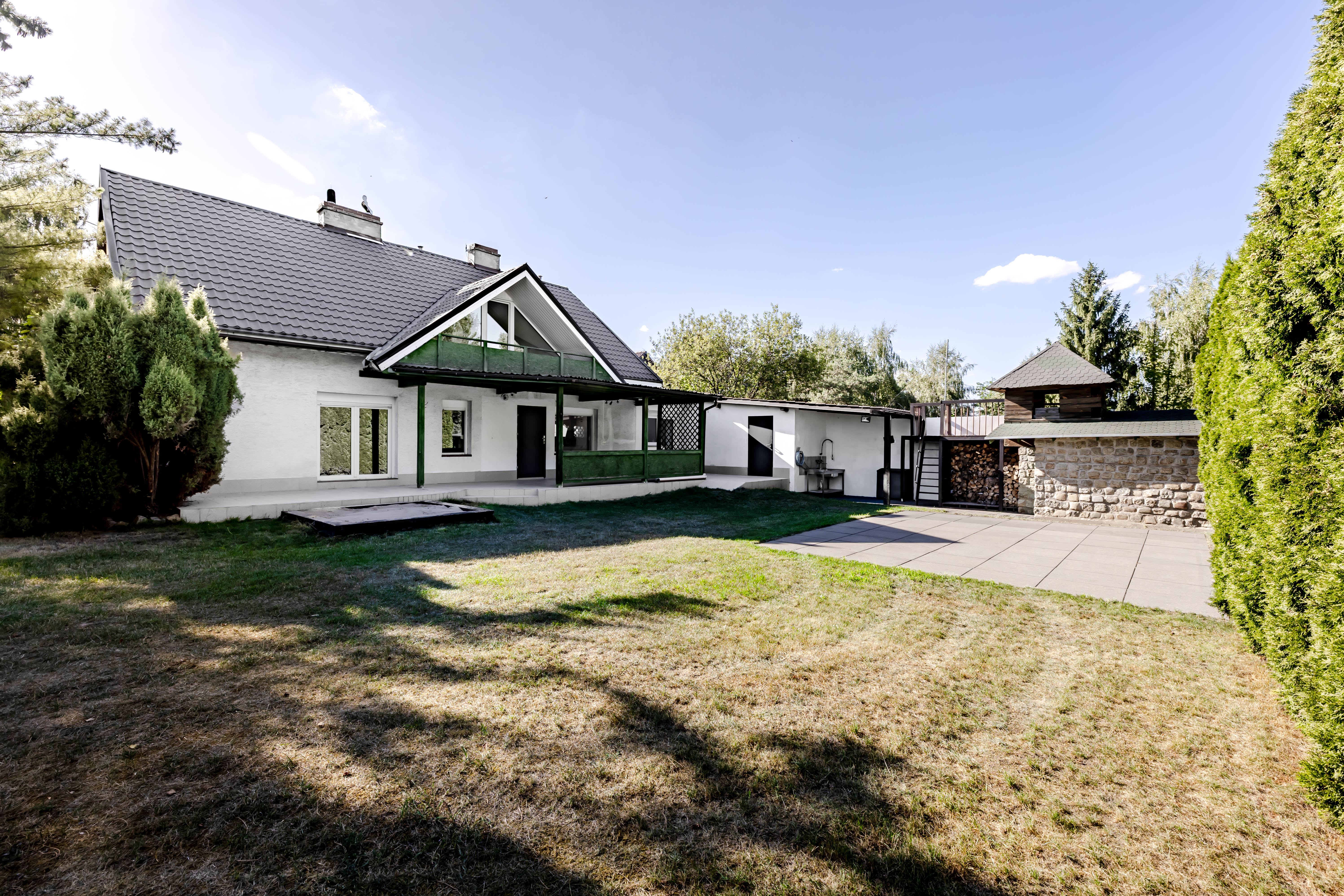 Ogród i działka wokół domu